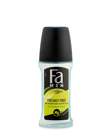 Déodorant roll-on homme FA Freshly Free Menthe et Bergamote - SIVOP