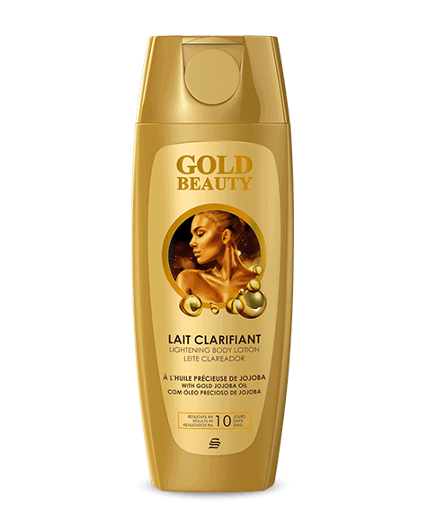 Lightening body lotion GOLD BEAUTY with gold jojoba oil