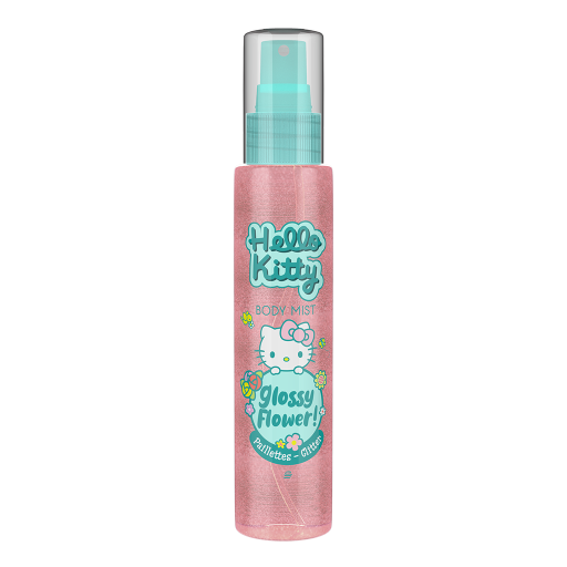 Image de Body Mist HELLO KITTY pailletée (Glossy Flower) - 100 ml
