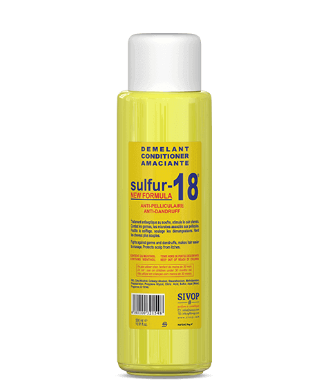 SULFUR-18 Anti-dandruff hair conditioner - Bottle of 500ml | SIVOP (EN)