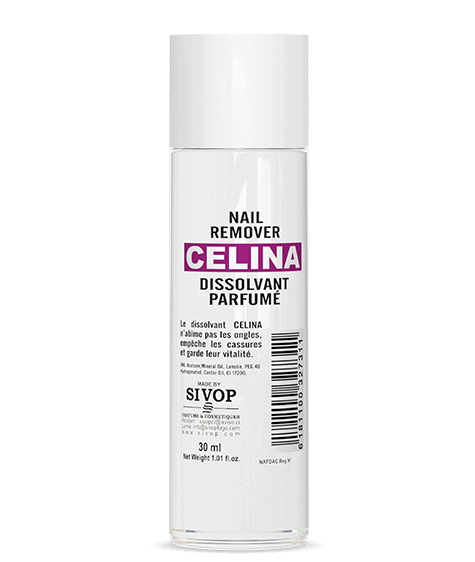 White Round CELINA Nail Polish  Remover - SIVOP