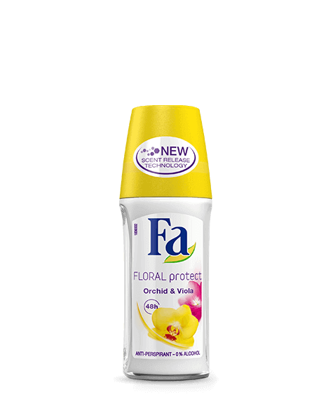FA Floral Protect Orchid and Viola roll-on Deodorant - SIVOP