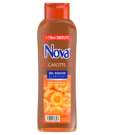 Lightening shower gel NOVA carrot - SIVOP