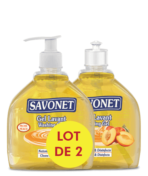 SAVONET Duo Washing gel with peach - SIVOP